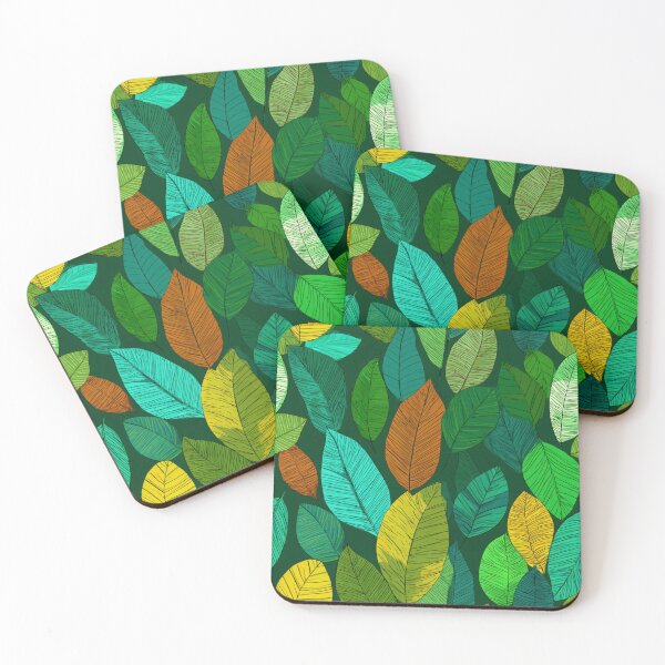 Item preview, Vibrant Botanical Leaves Nature Pattern Design designed and sold by NicolasGlowArt.