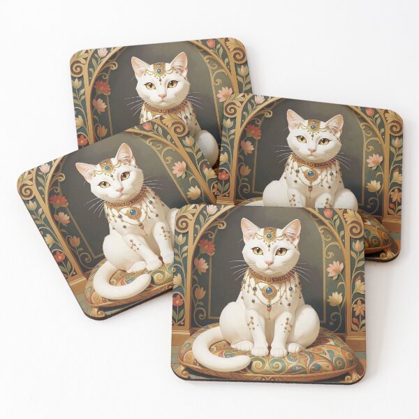 Item preview, Klimt Cat in Art Nouveau Room designed and sold by Vicky Brago-Mitchell®.