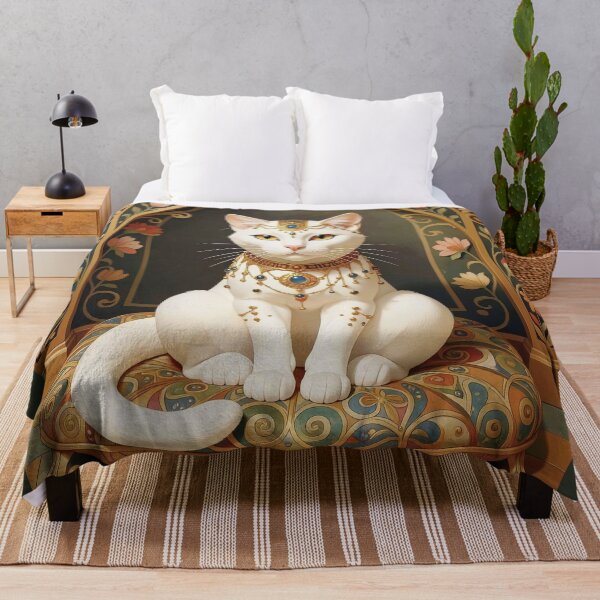 Item preview, Klimt Cat in Art Nouveau Room designed and sold by Vicky Brago-Mitchell®.