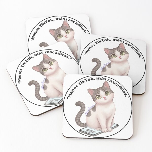 Item preview, Sarcastic Cat Sticker - Phone vs Me designed and sold by MichiNotas.