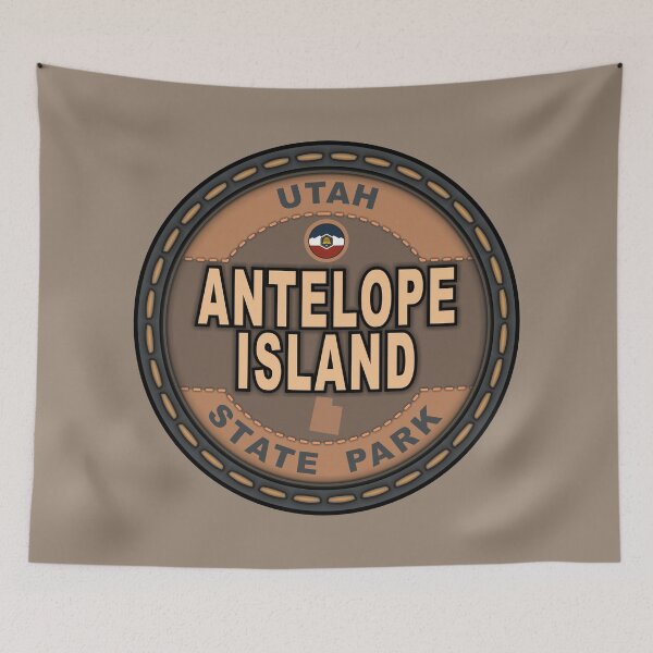 Item preview, Antelope Island State Park Utah stitching effect designed and sold by studioss76.
