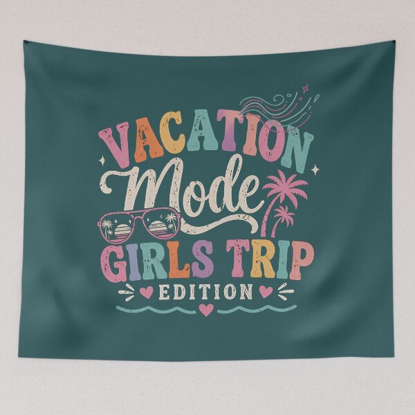 Item preview, Vacation Mode Girls Trip Edition – Vacay Beach Travel Summer Holiday Design for Girls Trip, Wanderlust Vacation Aesthetic, Cute Holiday Vibes Artwork designed and sold by MystiMagica.