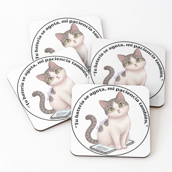 Item preview, Sarcastic Cat Sticker - Phone vs Me designed and sold by MichiNotas.