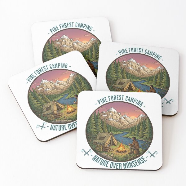 Item preview, Pine Forest Camping, Nature Over Nonsense designed and sold by DispersedHQ.