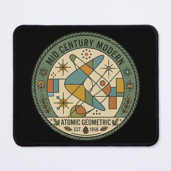 Item preview, Mid Century Modern - Retro Atomic Age Geometric - MCM designed and sold by CattlettArt.