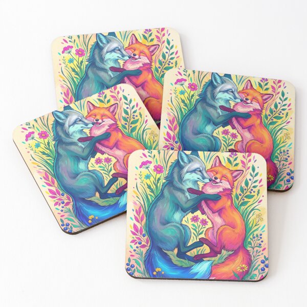Item preview, The Fox and the Field of Wildflowers designed and sold by PP&RAINBOW SHOP.