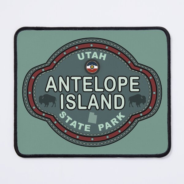 Item preview, Antelope Island State Park Utah stitching effect designed and sold by studioss76.