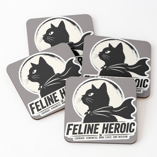 Item preview, Felines Heroic Cat Sticker - Funny Superhero Cat Design/Black Cat Silhouette/ Cat Lover Gift/Minimalist Pet Art designed and sold by Halejo68.