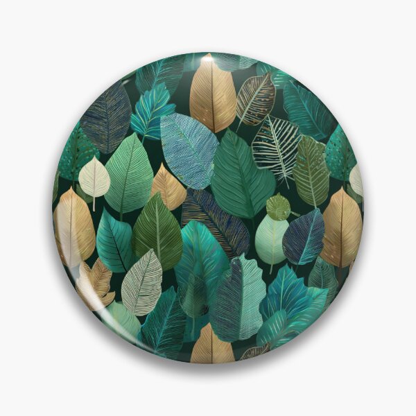 Item preview, Tropical Jungle Leaves Botanical Pattern designed and sold by NicolasGlowArt.