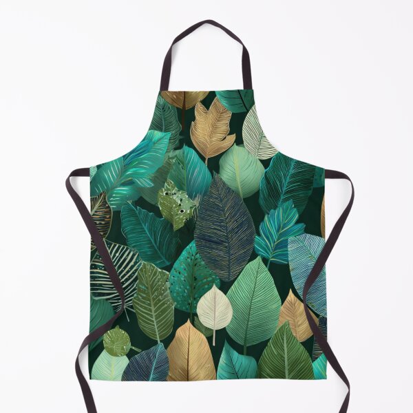 Item preview, Tropical Jungle Leaves Botanical Pattern designed and sold by NicolasGlowArt.