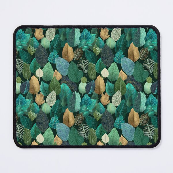 Item preview, Tropical Jungle Leaves Botanical Pattern designed and sold by NicolasGlowArt.