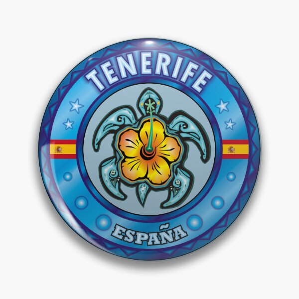 Item preview, Tenerife Islas Canarias sea turtle hibiscus designed and sold by studioss76.