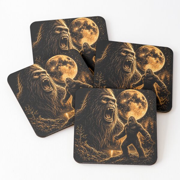 Artikelvorschau, Bigfoot heult zum Mond – Vintage-Grafik aus den 90ern (Retro-Sasquatch) entworfen und verkauft von will freed18.