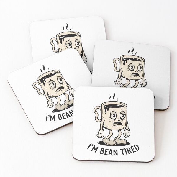 Item preview, Tired Coffee Cup designed and sold by INK-TOON.
