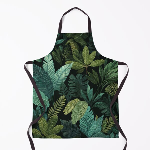 Artikelvorschau, Üppiges botanisches Muster aus tropischen Dschungelblättern entworfen und verkauft von NicolasGlowArt.
