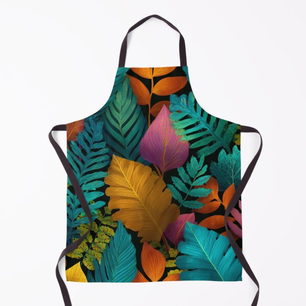 Item preview, Vibrant Tropical Leaves Botanical Pattern designed and sold by NicolasGlowArt.