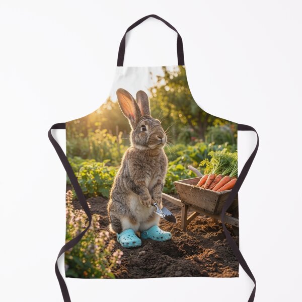 Item preview, Rabbit Gardener Harvests the Carrot Crop designed and sold by Tridentulus.