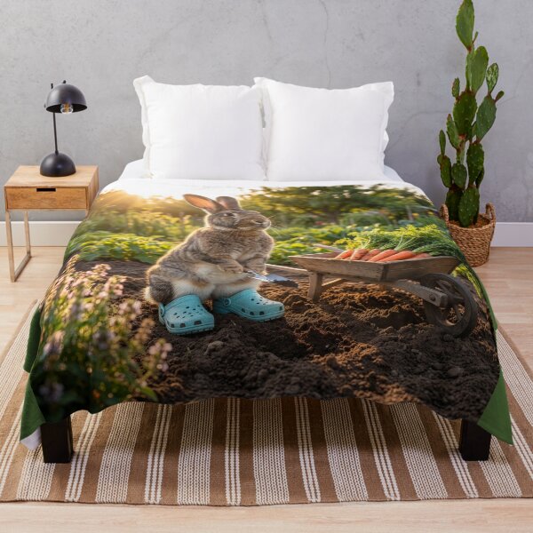Item preview, Rabbit Gardener Harvests the Carrot Crop designed and sold by Tridentulus.
