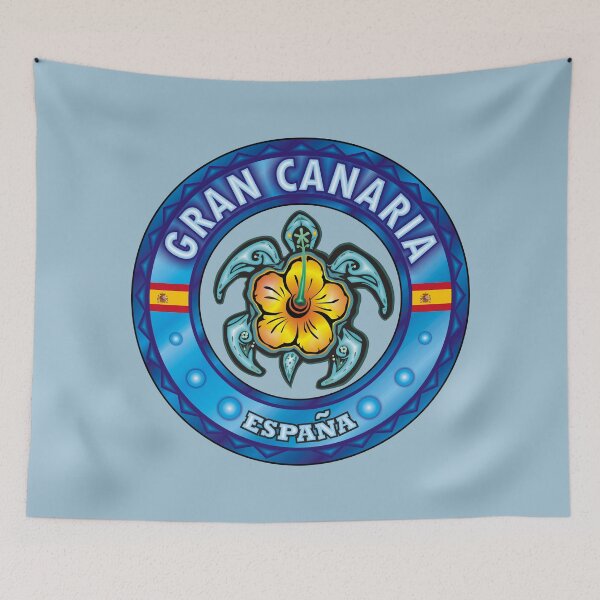 Item preview, Gran Canaria Islas Canarias sea turtle hibiscus designed and sold by studioss76.