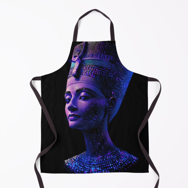 Item preview, Purple Blue Neon Mosaic Nefertiti designed and sold by ClubVacay.