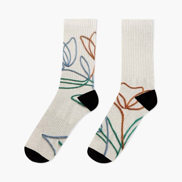 Item preview, Minimalist Floral Line Embroidery Design designed and sold by PixorStudio.