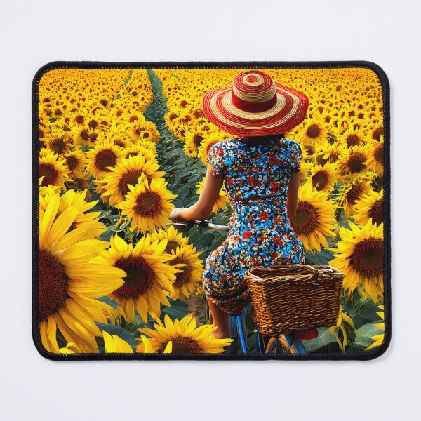Item preview, Bicycling Through Sunflower Fields in the Summer designed and sold by Artessie.