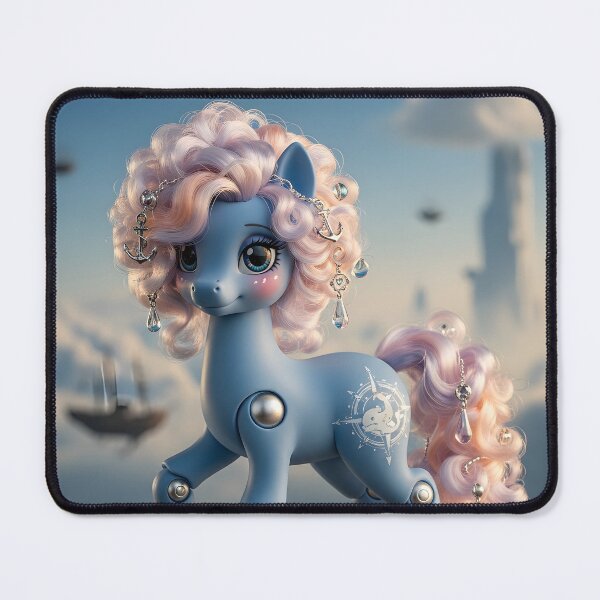 Item preview, Aether Punk Sky Sailor Pony, Steampunk Fantasy Toy Art, Cute Cloud Explorer Character designed and sold by Marcin Jozwiak.