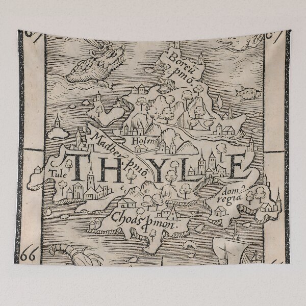 Item preview, Vintage Iceland Map 1576 – Thyle Antique Nordic Cartography Illustration designed and sold by Framd Posters.