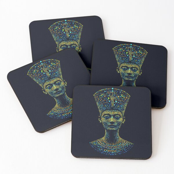 Item preview, Green Gold Neon Mosaic Nefertiti designed and sold by ClubVacay.