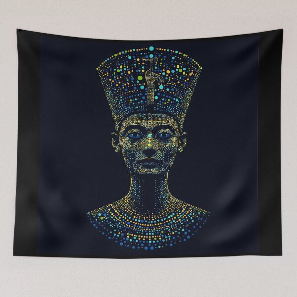 Item preview, Green Gold Neon Mosaic Nefertiti designed and sold by ClubVacay.