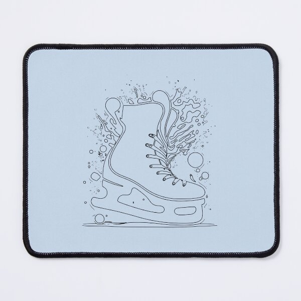 Item preview, Dynamic Skate Line Art - ice Hockey and Skating Destign designed and sold by Ellode.