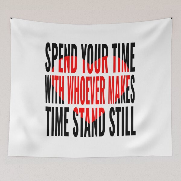 Item preview, Spend Your Time - Inspirational Heart Quote Art designed and sold by JR78.