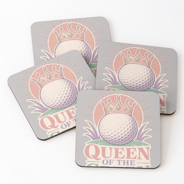 Item preview, Funny Golf Girly Quote - Queen of the green- Retro Vintage Golf  designed and sold by BelievingCreates.
