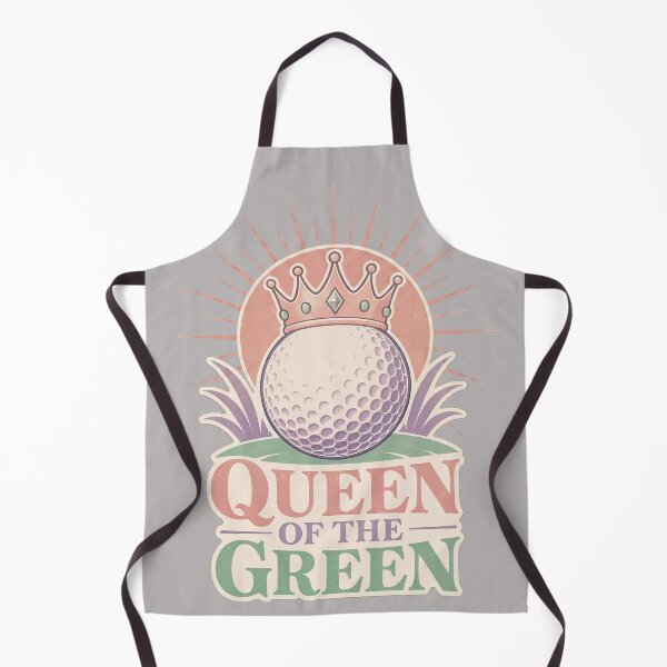 Item preview, Funny Golf Girly Quote - Queen of the green- Retro Vintage Golf  designed and sold by BelievingCreate.