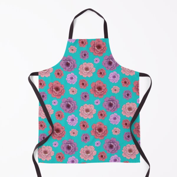 Item preview, Peonies on turquoise designed and sold by SMartin.