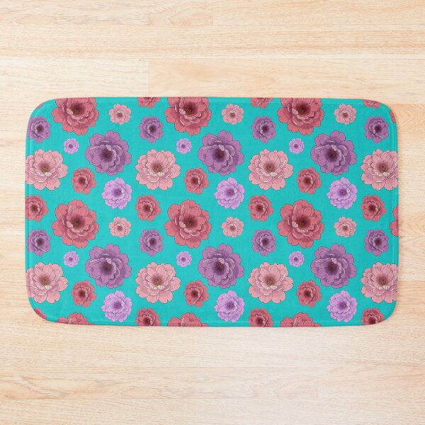 Item preview, Peonies on turquoise  designed and sold by SMartin.