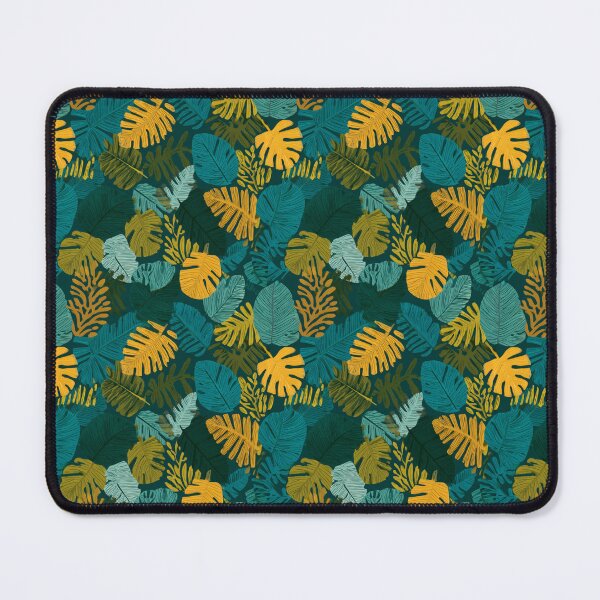 Item preview, Tropical Jungle Leaves Botanical Pattern designed and sold by NicolasGlowArt.