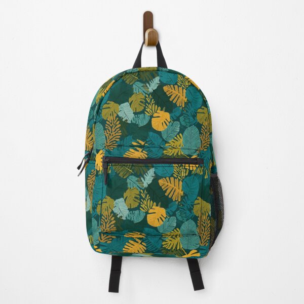 Item preview, Tropical Jungle Leaves Botanical Pattern designed and sold by NicolasGlowArt.
