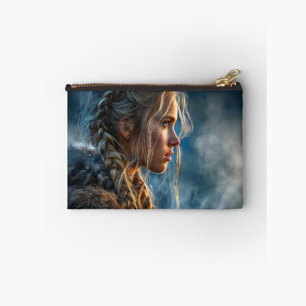 Item preview, Mysterious Warrior in a Misty Landscape Portrait designed and sold by Artessie.