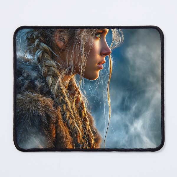 Item preview, Mysterious Warrior in a Misty Landscape Portrait designed and sold by Artessie.