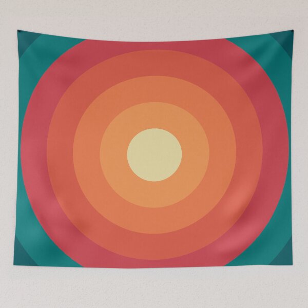 Item preview, Electric Glow Retro Concentric Circles designed and sold by Far Out Goods.