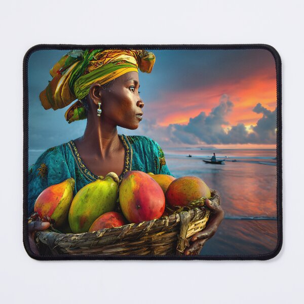 Item preview, Woman with Fruits at Sunset on the Beach designed and sold by Artessie.