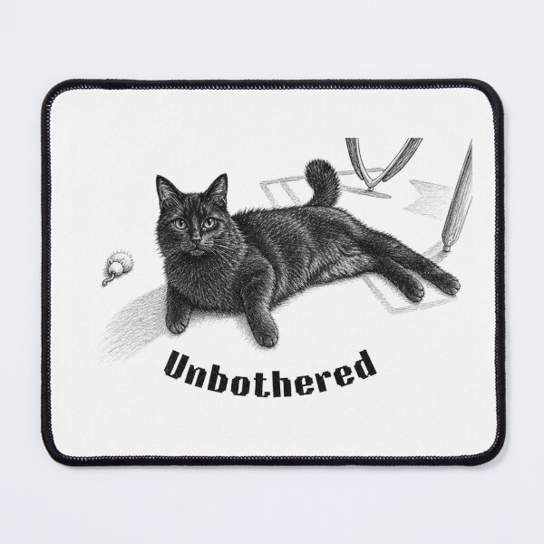 Item preview, Unbothered Cat - Funny Introvert Design designed and sold by lumar23.