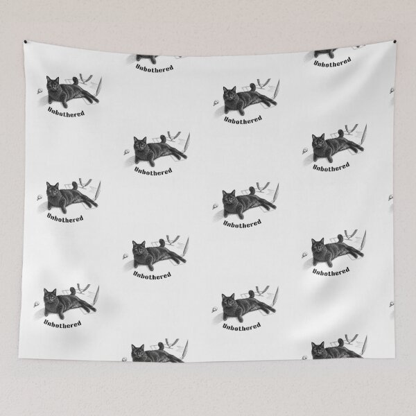 Item preview, Unbothered Cat - Funny Introvert Design designed and sold by lumar23.