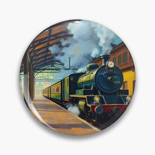 Item preview, Temagami railway station in the style of Renoir. designed and sold by oldMastersofart.
