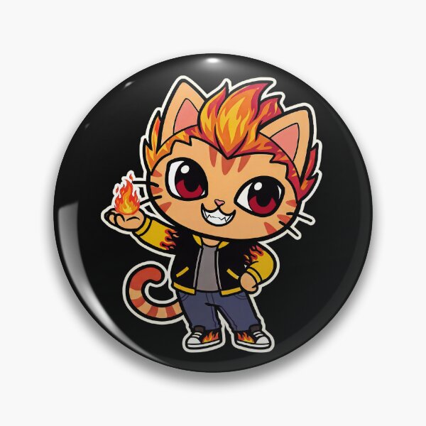 Item preview, Fire Kawaii Cat Cosplay – Heat Burns Inspired Kitty designed and sold by CuteKats.