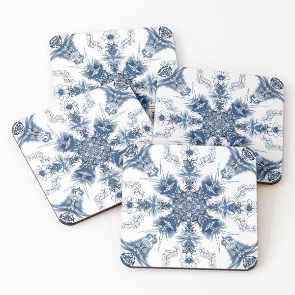 Item preview, Pattern blues on white designed and sold by Reatoriadesigns.