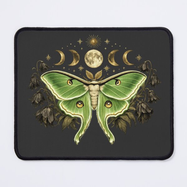 Item preview, Celestial Luna Moth Botanical Stars Dark Academia Entomology designed and sold by Retro Mood Co.