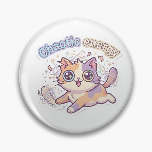 Item preview, Kawaii Chaotic Cat: Chaotic Energy designed and sold by AidaAviles.