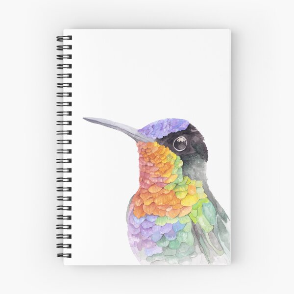 Item preview, Fiery Throated Hummingbird designed and sold by Coastal Watercolors by Laura.